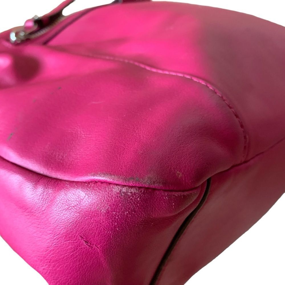 COACH Fuchsia Pink Shoulder Bag Purse - Picture 4 of 9